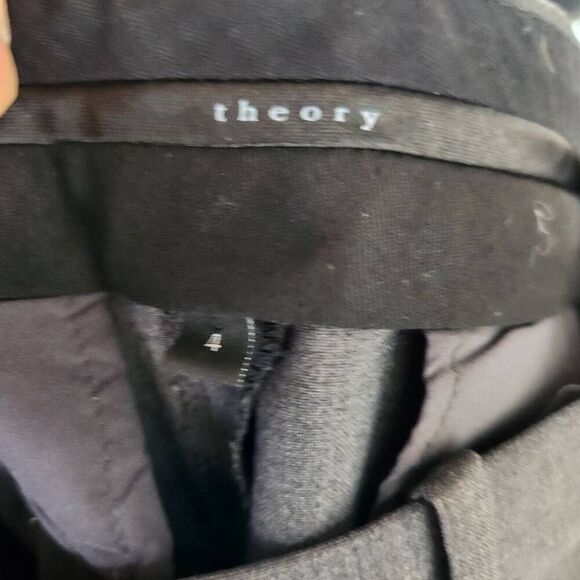 Theory Womens Gray Emery 2 Urban Virgin Wool Blend Stretch Dress Pants Size 4 - Picture 11 of 12